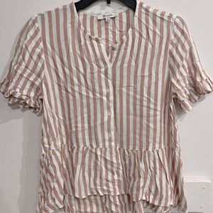 Madewell peplum blouse